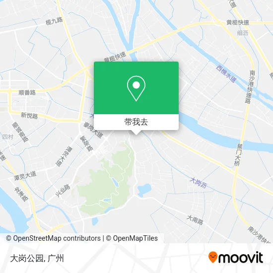 大岗公园地图