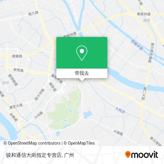 骏和通信大岗指定专营店地图