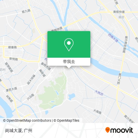岗城大厦地图
