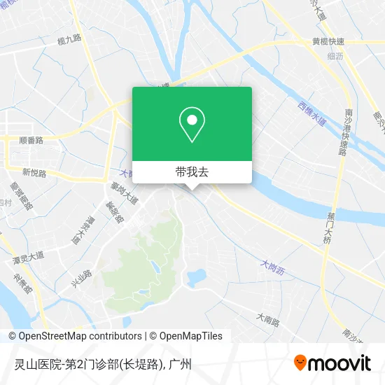 灵山医院-第2门诊部(长堤路)地图