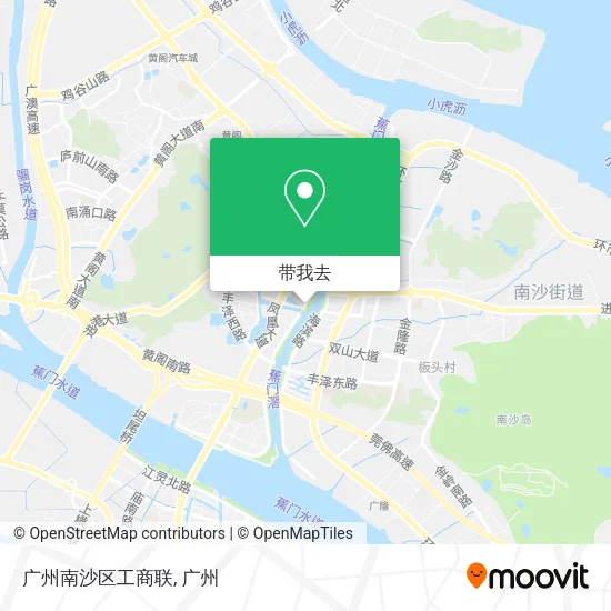 广州南沙区工商联地图