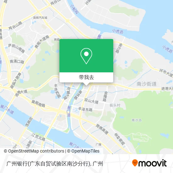 广州银行(广东自贸试验区南沙分行)地图