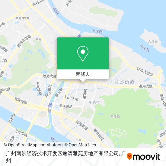 广州南沙经济技术开发区逸涛雅苑房地产有限公司地图