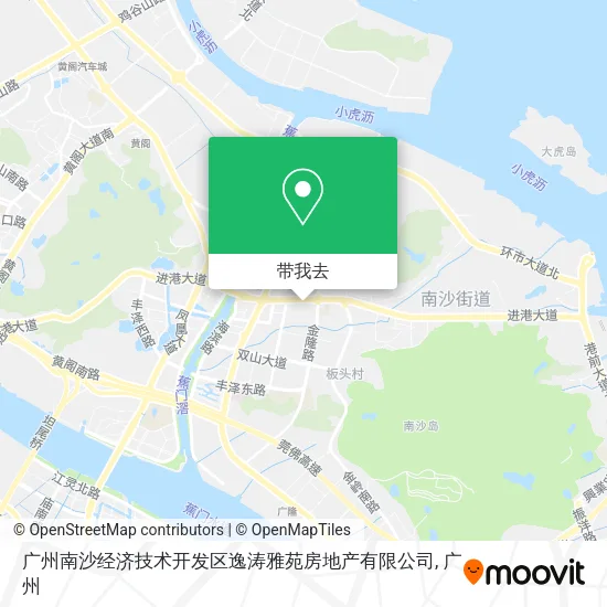 广州南沙经济技术开发区逸涛雅苑房地产有限公司地图