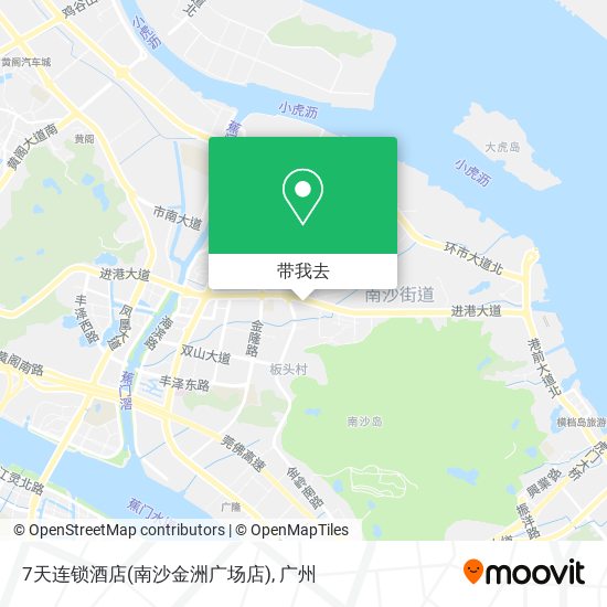 7天连锁酒店(南沙金洲广场店)地图
