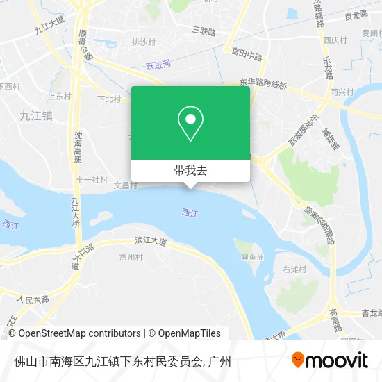 佛山市南海区九江镇下东村民委员会地图