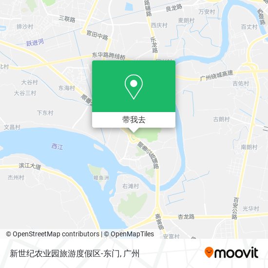 新世纪农业园旅游度假区-东门地图