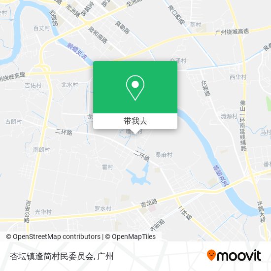 杏坛镇逢简村民委员会地图