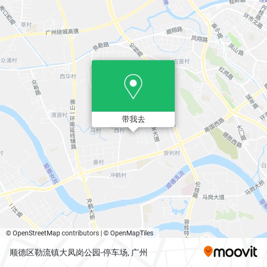 顺德区勒流镇大凤岗公园-停车场地图