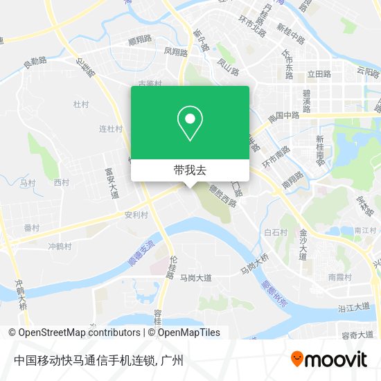 中国移动快马通信手机连锁地图