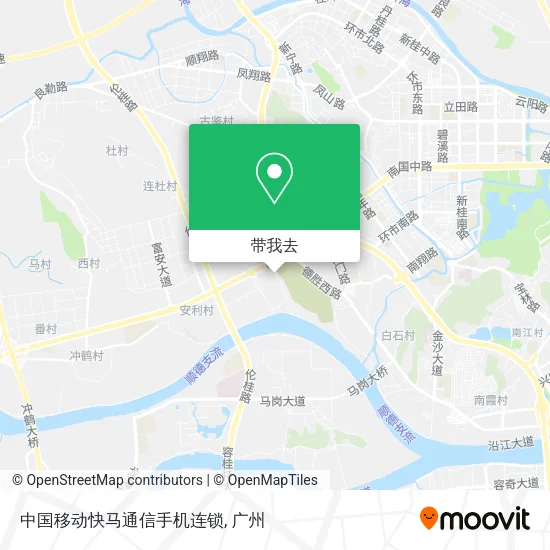 中国移动快马通信手机连锁地图