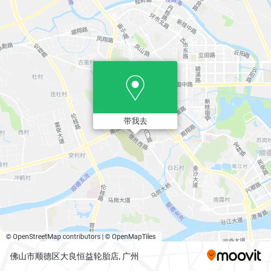 佛山市顺德区大良恒益轮胎店地图