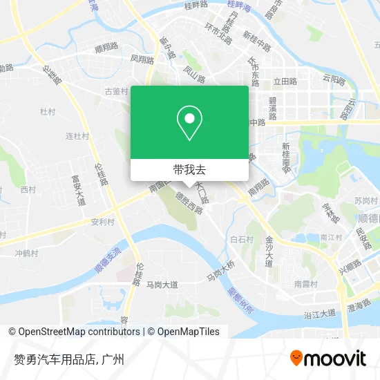 赞勇汽车用品店地图