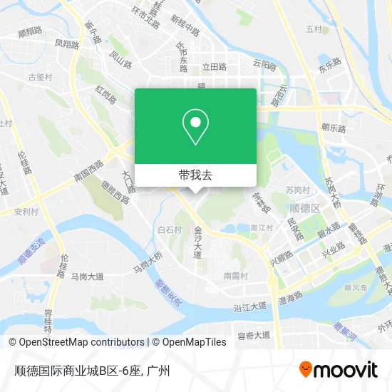 顺德国际商业城B区-6座地图