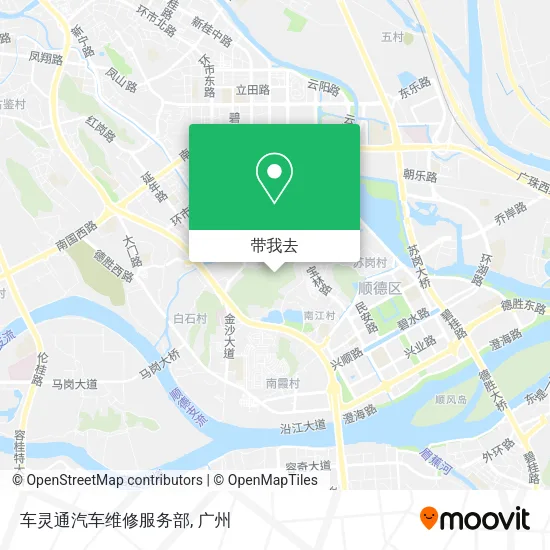 车灵通汽车维修服务部地图