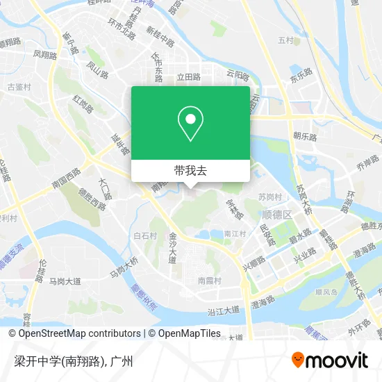 梁开中学(南翔路)地图