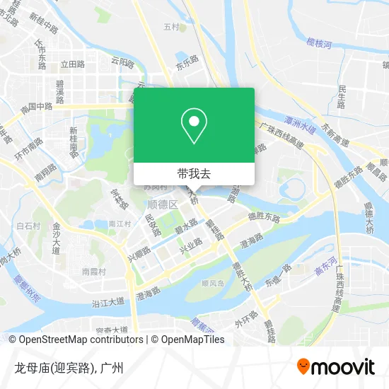 龙母庙(迎宾路)地图