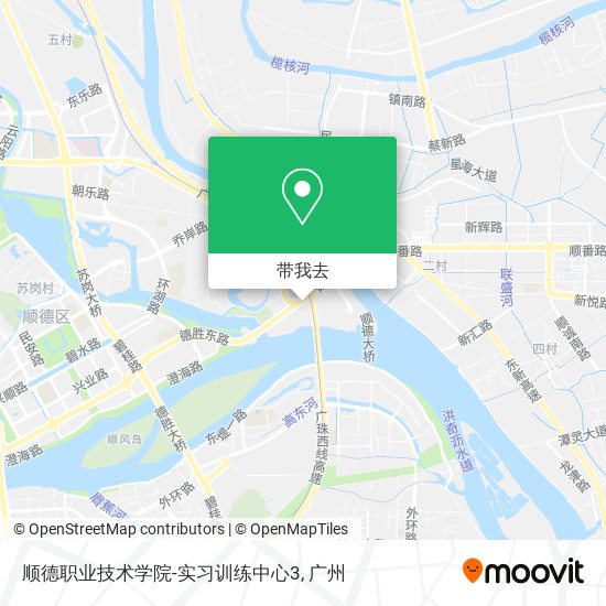 顺德职业技术学院-实习训练中心3地图