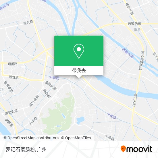 罗记石磨肠粉地图