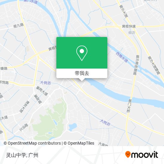 灵山中学地图