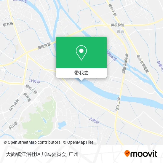 大岗镇江滘社区居民委员会地图