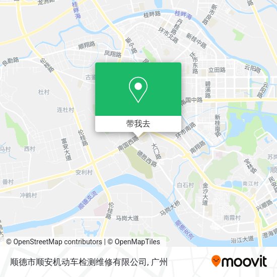 顺德市顺安机动车检测维修有限公司地图