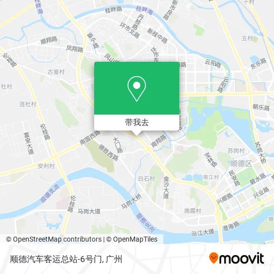 顺德汽车客运总站-6号门地图