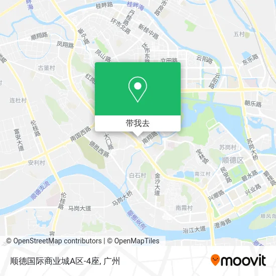 顺德国际商业城A区-4座地图
