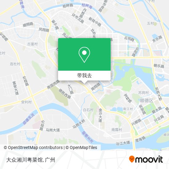 大众湘川粤菜馆地图