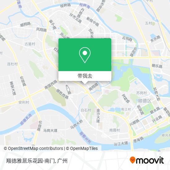 顺德雅居乐花园-南门地图