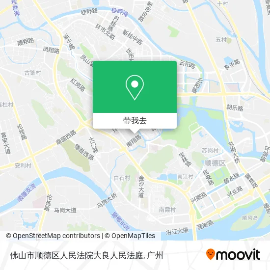 佛山市顺德区人民法院大良人民法庭地图