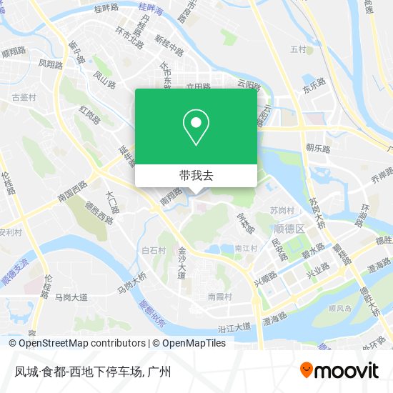 凤城·食都-西地下停车场地图