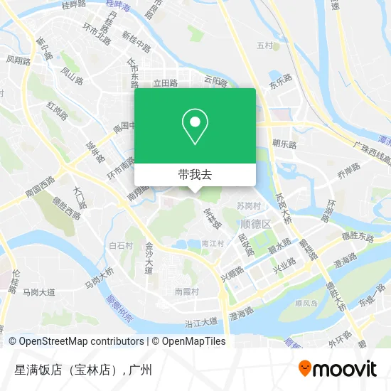 星满饭店（宝林店）地图