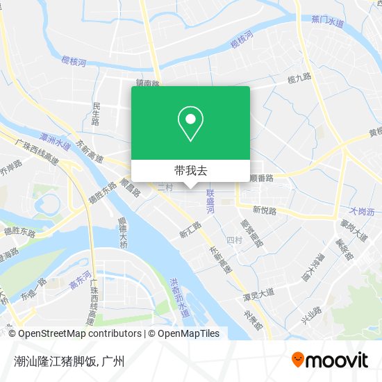 潮汕隆江猪脚饭地图