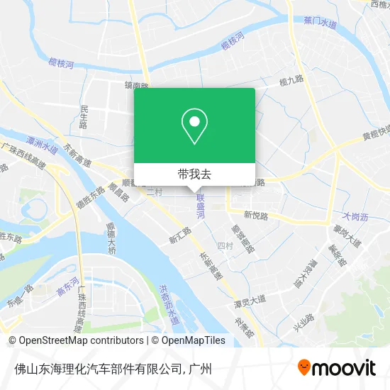 佛山东海理化汽车部件有限公司地图