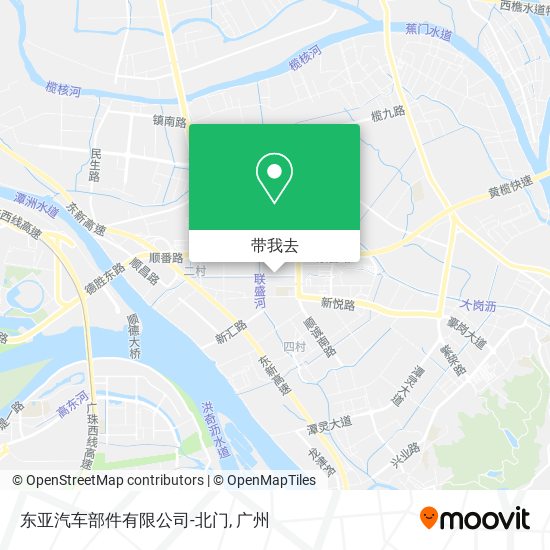 东亚汽车部件有限公司-北门地图
