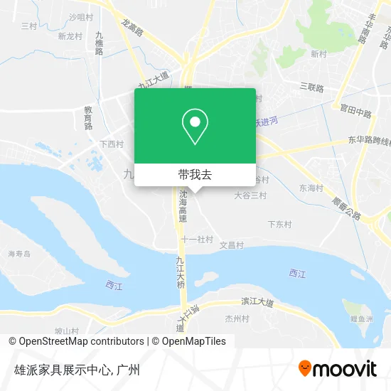 雄派家具展示中心地图