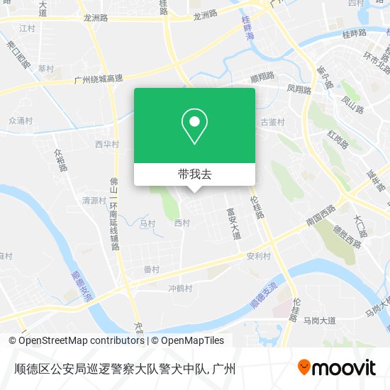 顺德区公安局巡逻警察大队警犬中队地图