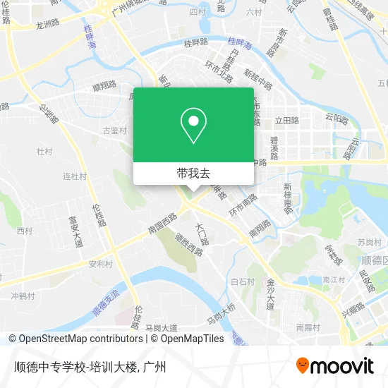 顺德中专学校-培训大楼地图