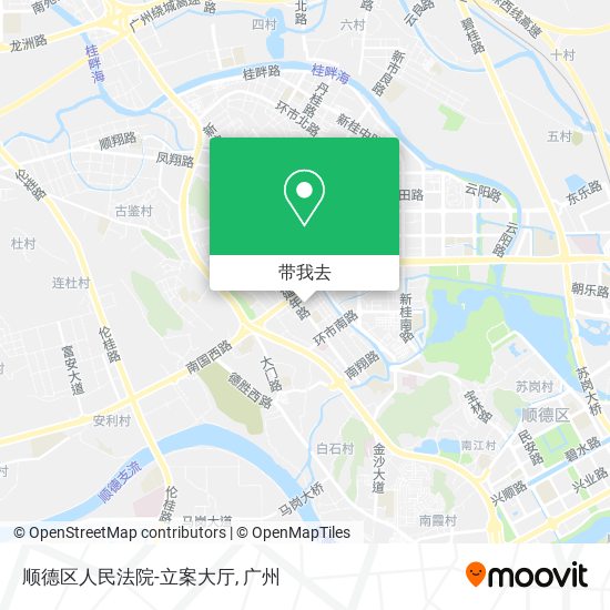 顺德区人民法院-立案大厅地图