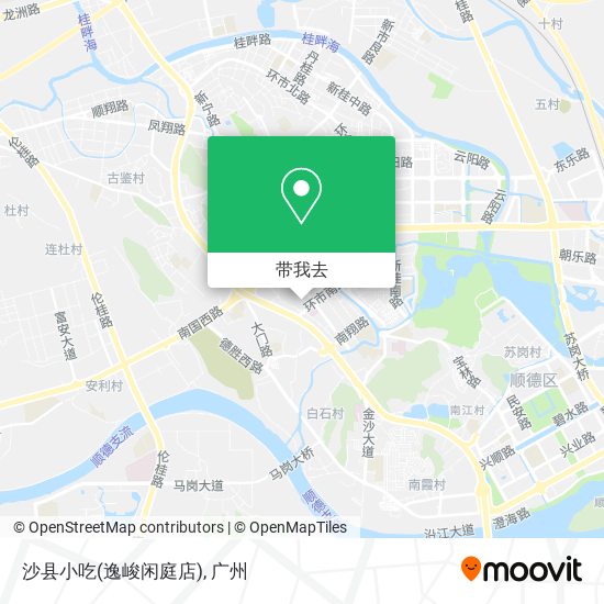 沙县小吃(逸峻闲庭店)地图