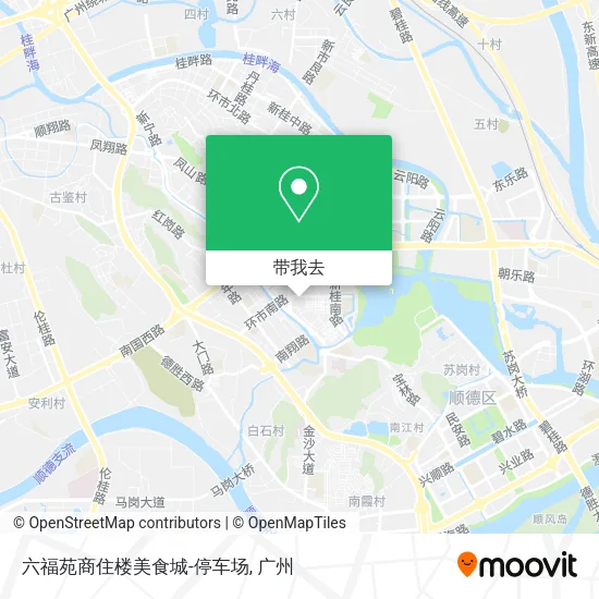 六福苑商住楼美食城-停车场地图