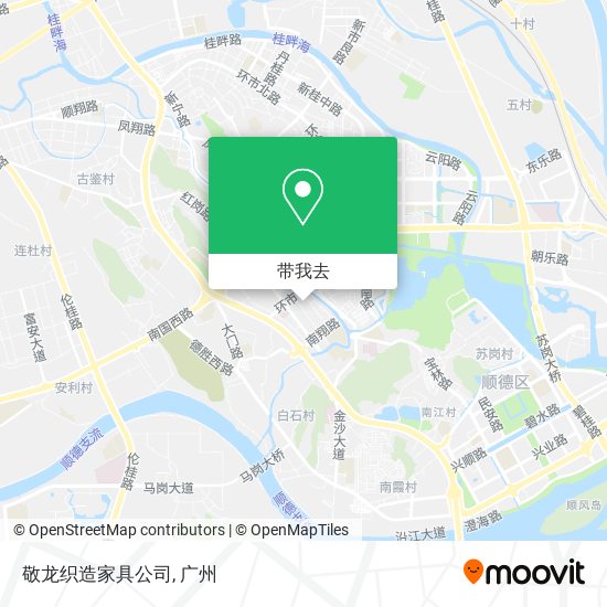 敬龙织造家具公司地图