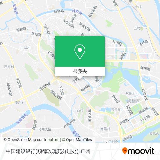 中国建设银行(顺德玫瑰苑分理处)地图