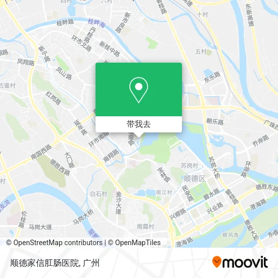 顺德家信肛肠医院地图