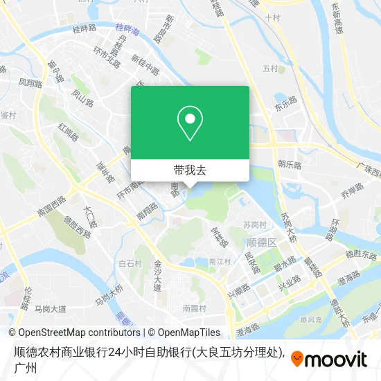 顺德农村商业银行24小时自助银行(大良五坊分理处)地图