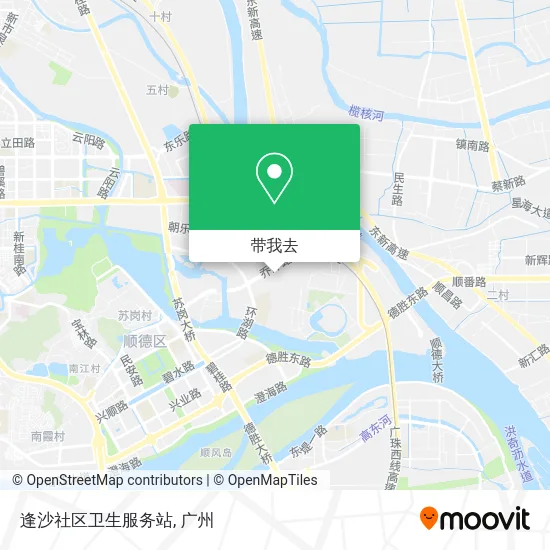 逢沙社区卫生服务站地图