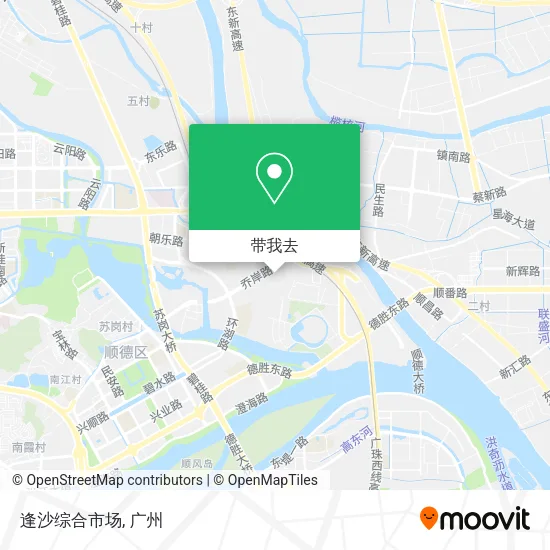 逢沙综合市场地图