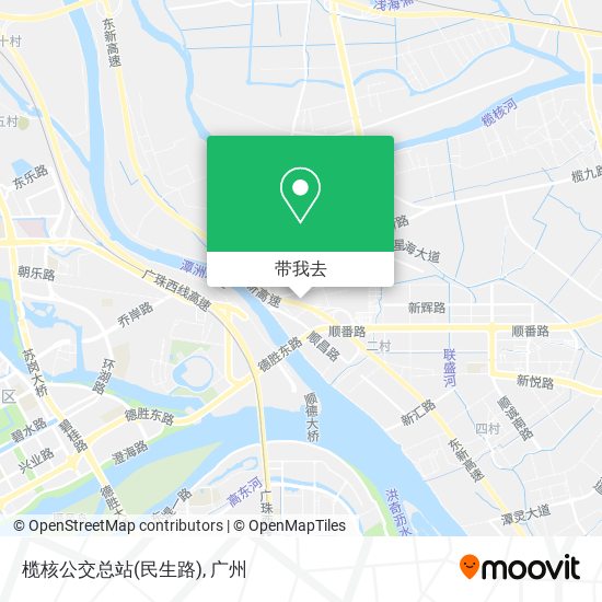 榄核公交总站(民生路)地图