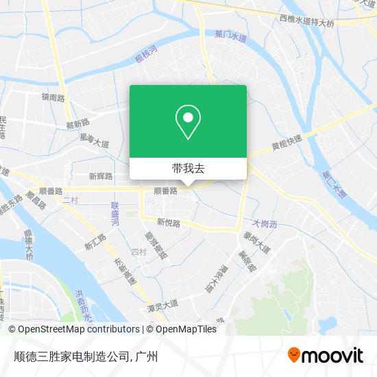 顺德三胜家电制造公司地图